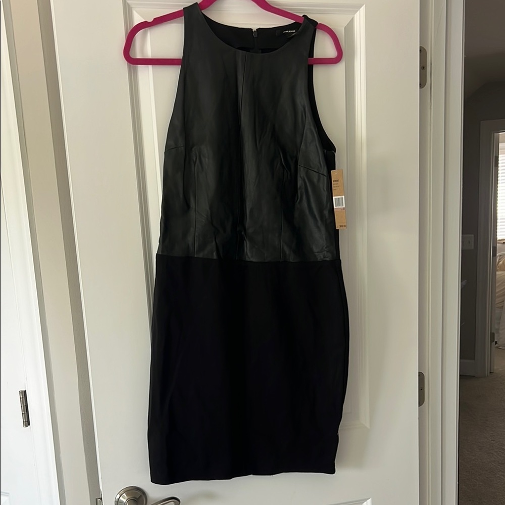 Dkny Black Halter Sheath Mini Dress